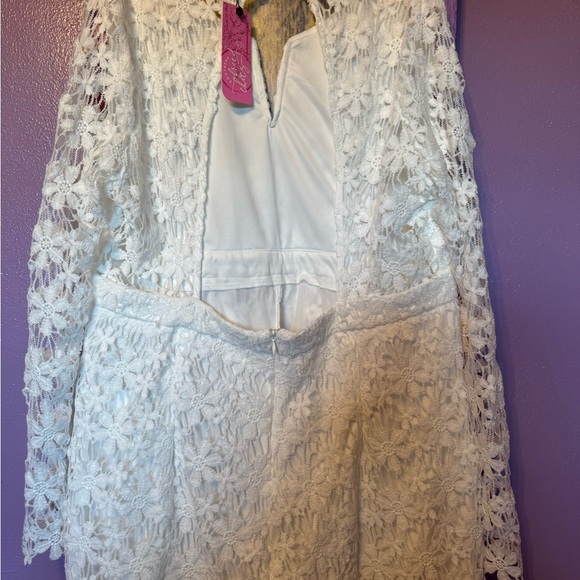 Southern Fried Chics White Lace Jumpsuit xxxl NWT - Picture 10 of 10